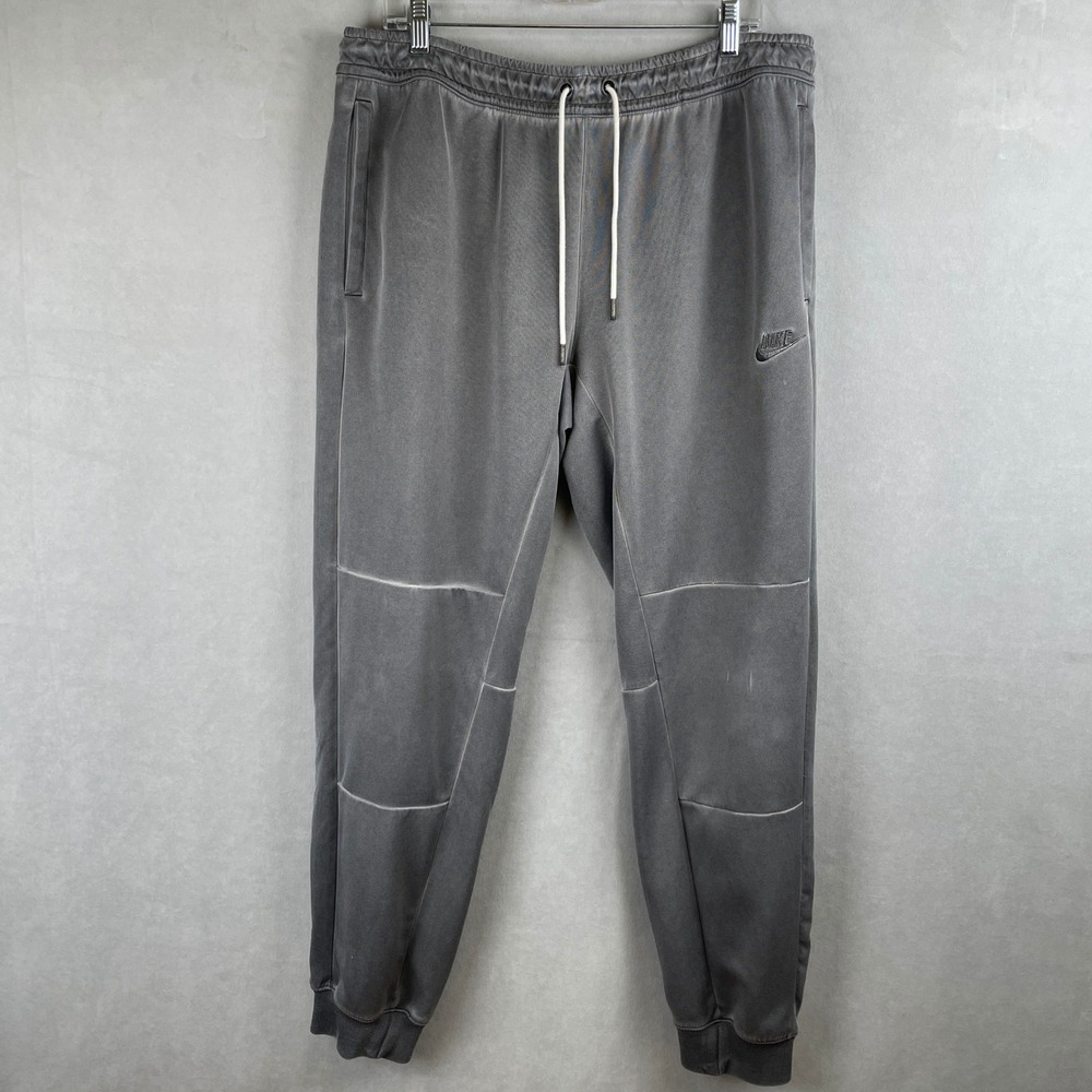 Nike Men Sportswear Washed Joggers Dark Grey Streetwear Lounge Sweatpants Gym L